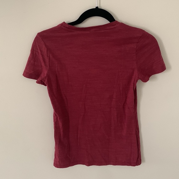 Reebok T Shirt Burgundy Red - Picture 4 of 4